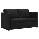 thumbnail of vidaXL Bodensofa mit Schlaffunktion Schwarz 122x204x55 cm Samt
