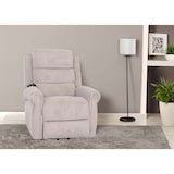 thumbnail of Fernsehsessel HWC-K63, Relaxsessel, Liegefunktion Aufstehhilfe Massage Heizfunktion, Stoff (220g/m²) Cord ~ hellgrau