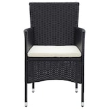 thumbnail of vidaXL 9-tlg. Garten-Essgruppe mit Kissen Poly Rattan Schwarz