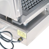 thumbnail of Romux® Gaufrier Électrique Professionnel Simple de Table en Acier Inox 33x33 cm | Plaques de Cuisson en fonte en Fonte - 4 Gaufres Carrées - 2000 W