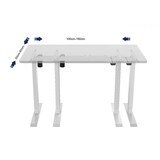 thumbnail of Schreibtischunterteil höhenverstellbar Schreibtisch Schreibtischbeine Schreibtischfuß Büromöbel Büroausstattung Bürozubehör schwarz Jet-Line