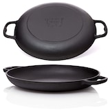 thumbnail of BBQ-Nerd® Paellapfanne aus Gusseisen Ø 36 cm (6 Personen) ? Antihaftpfanne mit Flachboden für traditionelle spanische Paella ? Gusspfanne