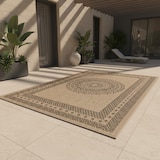 thumbnail of Teppich Balkon Vintage Pflegeleicht Waschbar Strapazierfähig Terrasse Küche Schwarz 120x170 cm OEKO-TEX – JUNGFRAU von Kadima Design