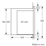 thumbnail of SIEMENS iQ500 BF525LMB1 Einbau Mikrowelle 20 Liter Garraumvolumen (HxBxT): 56 x 36,5 x 30 cm