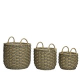 thumbnail of 3 Blumentöpfe Pflanzenkübel 36-48cm Outdoor Plastik braun - Große Blumentöpfe Blumenkübel Pflanzkübel - Deko Garten - Pflanzgefäß aussen - Plant Pot