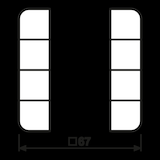 thumbnail of Jung Tastensatz, 4fach CD 504 TSA WW CD504TSAWW