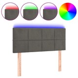 thumbnail of vidaXL LED Kopfteil Dunkelgrau 100x5x78/88 cm Samt