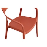 thumbnail of METRO PROFESSIONAL Gastro Armlehnstuhl stapelbar Laveria, Kunststoff, terrakotta