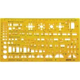 thumbnail of Schablone Werkplan 1:100 gelb Packung mit 10 Stück