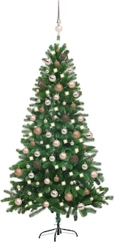 thumbnail of vidaXL Künstlicher Weihnachtsbaum mit Beleuchtung & Kugeln 150 cm Grün