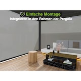 thumbnail of Sonnenrollo anthrazit stufenlos verstellbar für Weide Pergolenㅤ2.65 m | für 5.3 m Seitenhälfte