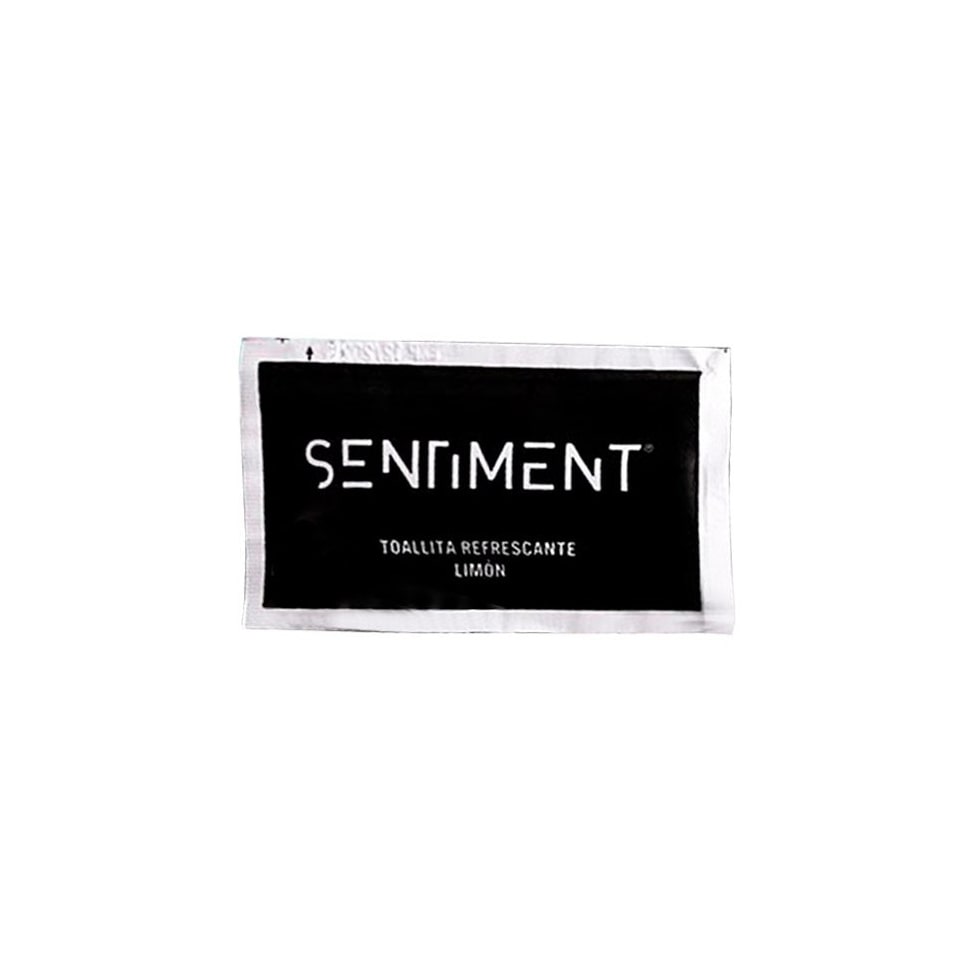 Caja 1000 Unidades Toallitas Perfumadas Sentiment 6x8cm.