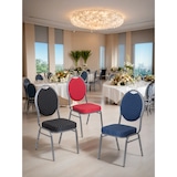 thumbnail of METRO PROFESSIONAL Chaise de banquet empilable, acier/polyester, bleu/argent