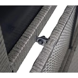 thumbnail of Poly-Rattan Kissenbox HWC-D88, Gartentruhe Auflagenbox Truhe ~ Basic grau, 63x135x52cm 320l