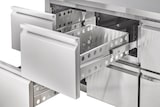 thumbnail of GastroHero Kühltisch Edelstahl GN 1/1 1 Tür 6 Schubladen Umluftkühlung -2 °C bis +8 °C 230 V Profi Gastronomie Kühltisch 2230x700x850 mm