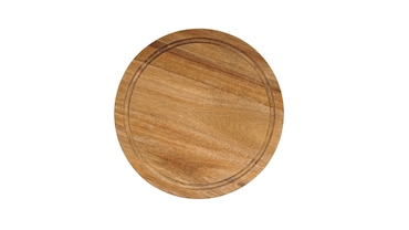 METRO Professional Serveerplank, acaciahout, Ø 25 cm, bruin