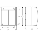 thumbnail of Busch-Jaeger Jalousietaster 2621/4 W-54 2CKA001442A0474