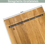 thumbnail of DELUKE® Massivholzplatte Eiche ERIK - 160x80cm | Tischplatte rechteckig Holzplatte Arbeitsplatte aus Massivholz