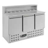 thumbnail of Chefgastro Pizzatisch 3 Türen BxTxH 1368x700x1090mm
