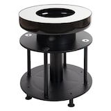 thumbnail of Barbecue BBQ braciere griglia HWC-K95 acciaio inox smalto 67x56x56cm nero