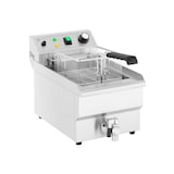 thumbnail of Royal Catering Friggitrice professionale elettrica da banco - 9 L - 3000 W - Rubinetto di scarico - Zona fredda