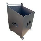 thumbnail of Carrello Portalegna Portapellet grande Fiamma  in ferro battuto con ruote colore antracite