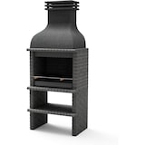 thumbnail of MF - Barbecue in Muratura BBQ Benhaddou Plus per Legna e Carbone con griglia (Grigio Scuro - 100x70x262 cm) REF: M01030 – Esterno