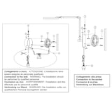 thumbnail of Regina - Lámpara de pared redonda ajustable Fabas Luce - Aplique LED regulable de 9 W con CCT (3000 K, 4000 K, 5000 K, 6000 K) - Negro