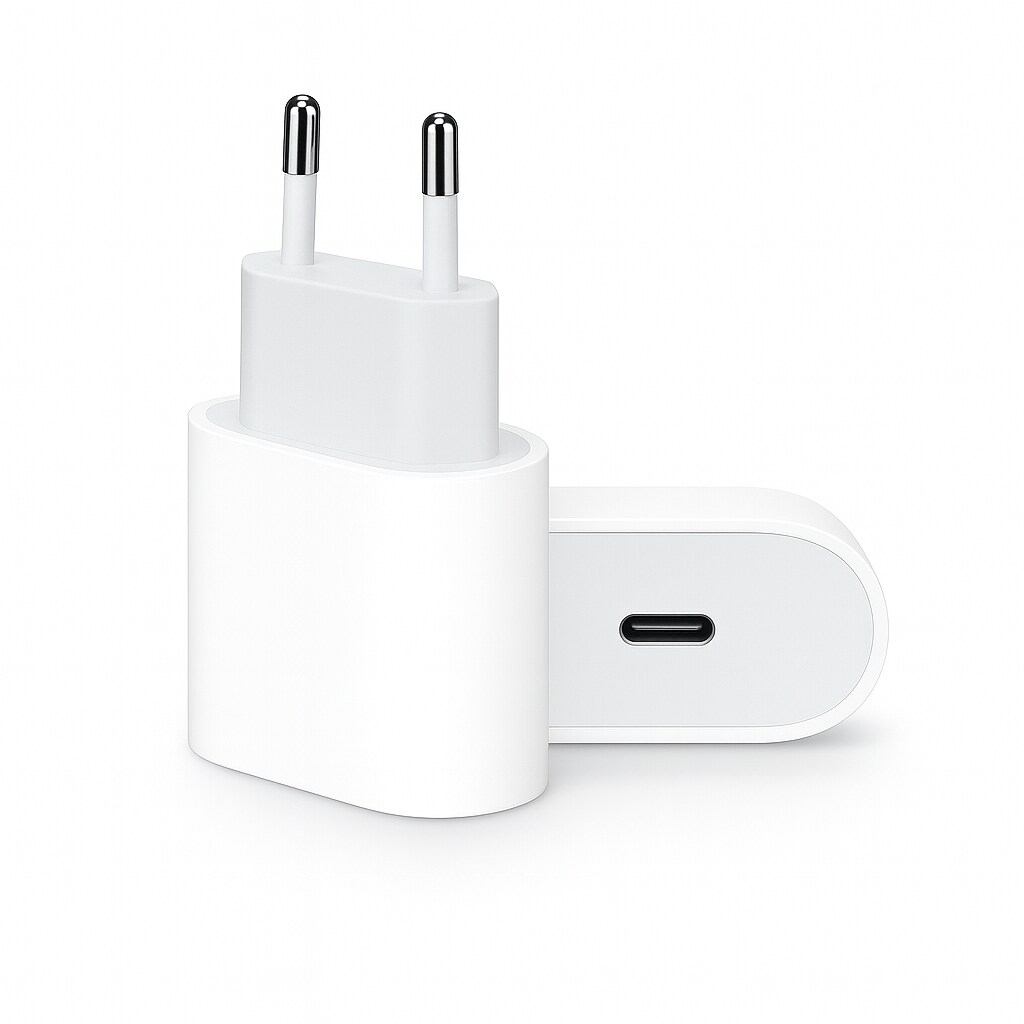 20W USB-C Schnellladeadapter – Netzteil für iPhone, iPad, iPod, Samsung, Huawei, Google und weitere Geräte – Weiß