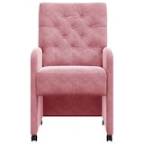 thumbnail of vidaXL Esszimmerstühle mit Rollen 2 pcs Rosa 58 x 67 x 97 cm Samt