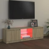 thumbnail of vidaXL TV-Schrank mit LED-Leuchten Sonoma-Eiche 120x30x35,5 cm