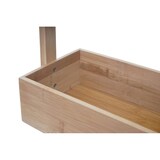 thumbnail of Estantería HWC-B78, estantería de suelo estantería de baño estantería de almacenaje estantería de estar con 4 cestas, bambú 88x28x15cm