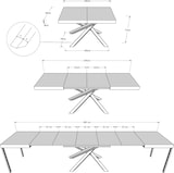 thumbnail of Ausziehbarer Tisch 90x130/390 cm Volantis Noce Gestell 4/B