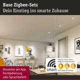 thumbnail of Paulmann Spot encastré LED Smart Home Zigbee 3.0 Base Coin Kit de base orientable  rond 90mm 20° Coin 3x4,9W 3x430lm 230V gradable 3000K Acier brossé
