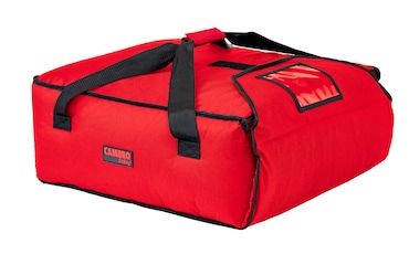 CAMBRO - GBP318-521 - Bolsa isotérmica porta pizzas para delivery -(Porta 3 cajas de 45,7 cm ó 4 cajas de 40,6 cm) - 44,5 x 51 x 19 cm - Rojo