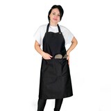 thumbnail of Pascuet delantal Mali peto 3 bolsillos 50% algodón 50% poliéster  95x85 cm negro