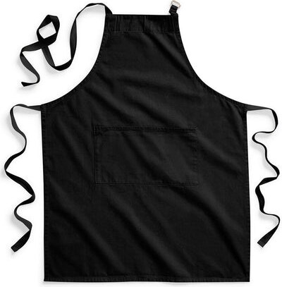 FairTrade Cotton Adult Craft Apron: One Size / Black