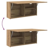 thumbnail of vidaXL Bad-Wandschrank Artisan-Eiche 80x25x40 cm Holzwerkstoff
