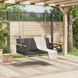 thumbnail of vidaXL Hängebank Schwarz 109x62x40 cm Poly Rattan