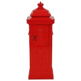 thumbnail of vidaXL Säulenbriefkasten Aluminium Vintage-Stil Rostfrei Rot