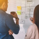 thumbnail of Relaxdays Magnettafel Glas, 20x40 cm, 3 Magneten, Marker, Stiftehalter, Büro & Küche, Sicherheitsglas Magnetboard, weiß