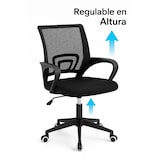 thumbnail of Silla de Oficina o Escritorio ergonómica con Soporte Lumbar, Malla Transpirable, Regulable en Altura, Ruedas antiarañazos -