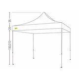 thumbnail of Gazebo richiudibile professionale impermeabile 3 x 3 Bianco ricoperto in PVC