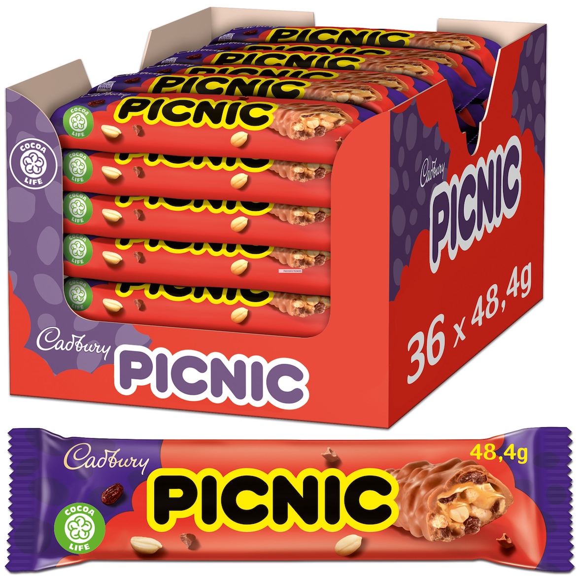 Cadbury Picnic 36 x 48,4 g (1,7424 kg)