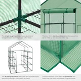 thumbnail of tectake Serre de jardin souple 2,04 m² 143x143x195cm 143 x 143 x 195 cm Vert