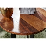 thumbnail of FineBuy Beistelltische 2-teilig Sheesham Metall Holz-Satztisch Industrial Hocker