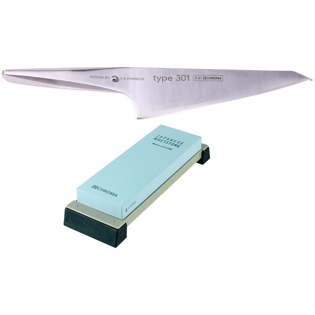 CHROMA type 301 Messerset 2-teilig P-41 Katano + ST-1000 Schleifstein
