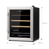 thumbnail of Klarstein Vinamour 16 Uno Weinkühlschrank 16Fl./42l 5-18°C 41dB Glas Edelstahl