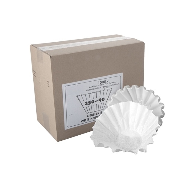 .statt-shop. 1000 Kaffeefilter weiß gebleicht 90/250 90mm Korbfilterpapier Korbfilter für Melitta Bravilor Bonamat 250/90 - white paper