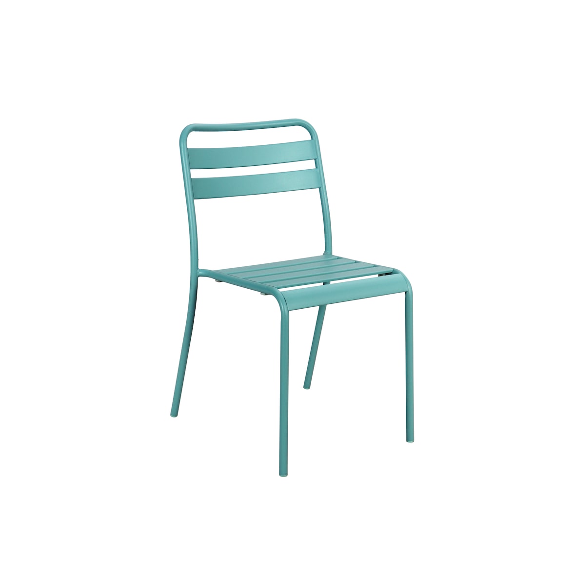 METRO PROFESSIONAL Cadeira empilhável para restauração, aço, azul bebé